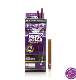 HEMPER HEMPER Grape Hemp Rolls KS + Glass Tip