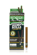 HEMPER HEMPER Natural Hemp Rolls KS + Glass Tip