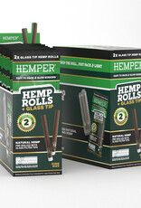 HEMPER HEMPER Natural Hemp Rolls KS + Glass Tip