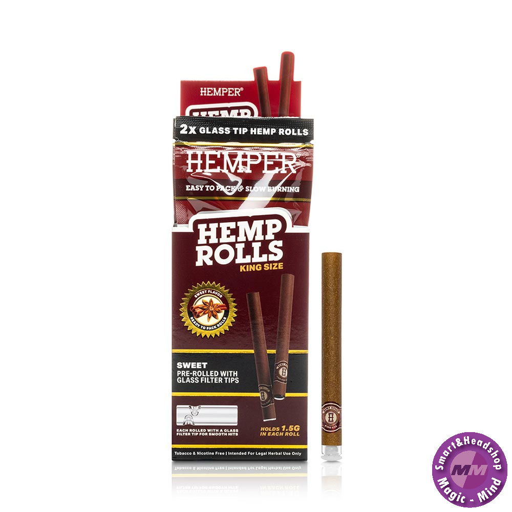 HEMPER HEMPER Sweet Hemp Rolls KS + Glass Tip
