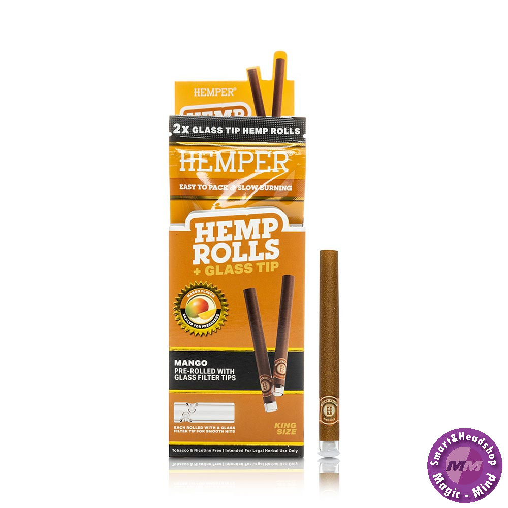 HEMPER HEMPER Mango Hemp Rolls KS + Glass Tip