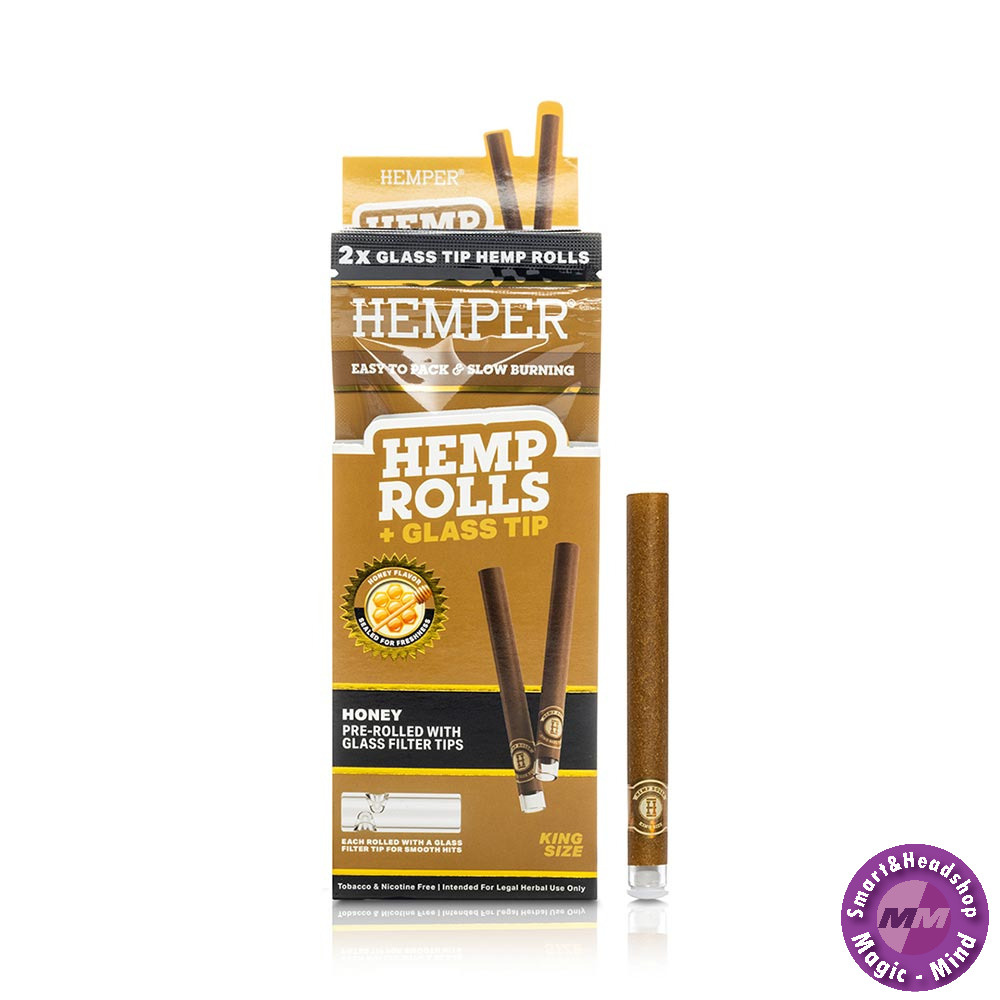 HEMPER HEMPER Honey Hemp Rolls KS + Glass Tip