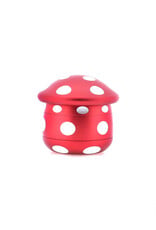 McSmoke Mushroom Grinder Aluminium 63mm - Red