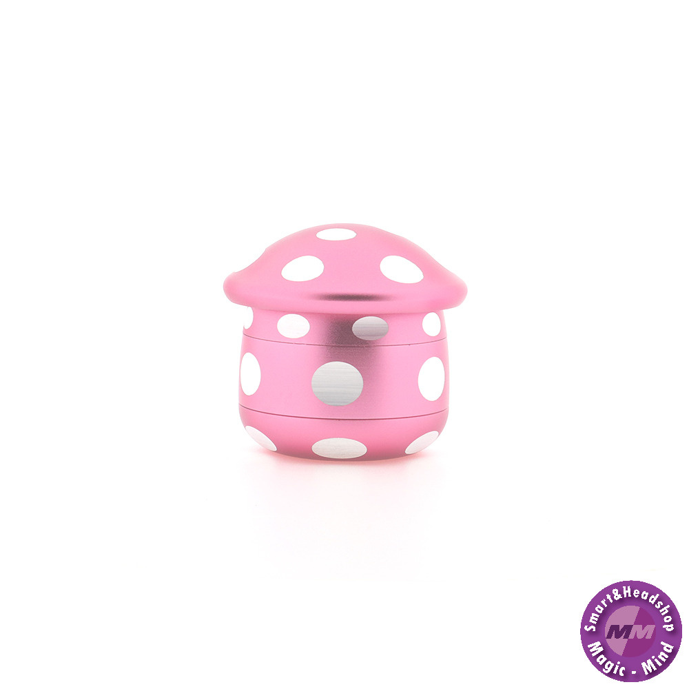 McSmoke Mushroom Grinder Aluminium 63mm - Pink