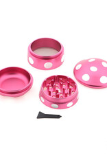 McSmoke Mushroom Grinder Aluminium 63mm - Pink