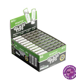 HEMPER HEMPER 6mm Glass Filter Tips - box - 5 glass tips