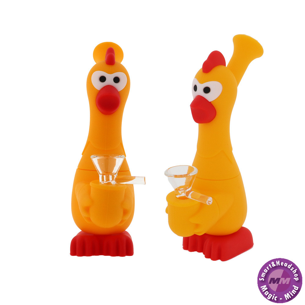 McSmoke Silicone Bong  Orange Chicken - 18cm