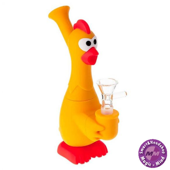 McSmoke Silicone Bong  Orange Chicken - 18cm