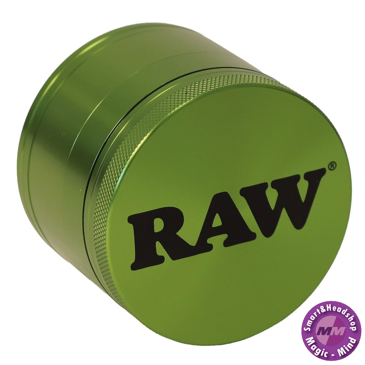 Raw RAW Aluminium Grinder - 4 parts - 56mm - GREEN