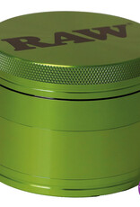 Raw RAW Aluminium Grinder - 4 parts - 56mm - GREEN