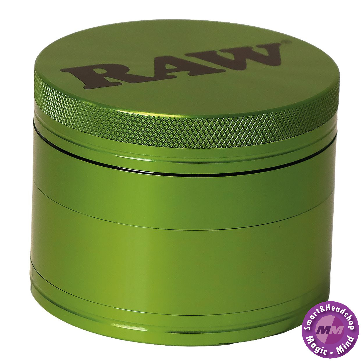 Raw RAW Aluminium Grinder - 4 parts - 56mm - GREEN