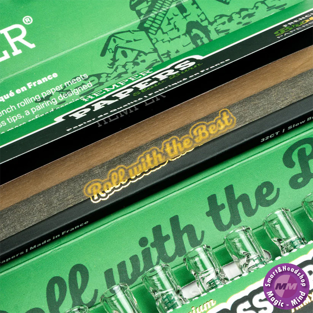 HEMPER HEMPER Brown KSS Papers + 10x 7mm Glass Tips