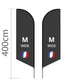 Proflags Oriflamme Angled M - Extra Large - 90x300cm