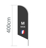 Proflags Oriflamme Angled M - Extra Large - 90x300cm