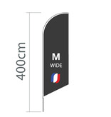Proflags Oriflamme Angled M - Extra Large - 90x300cm