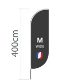Proflags Oriflamme Convex M - Extra Large - 90x300cm