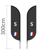 Proflags Oriflamme Convex S - 60x240cm