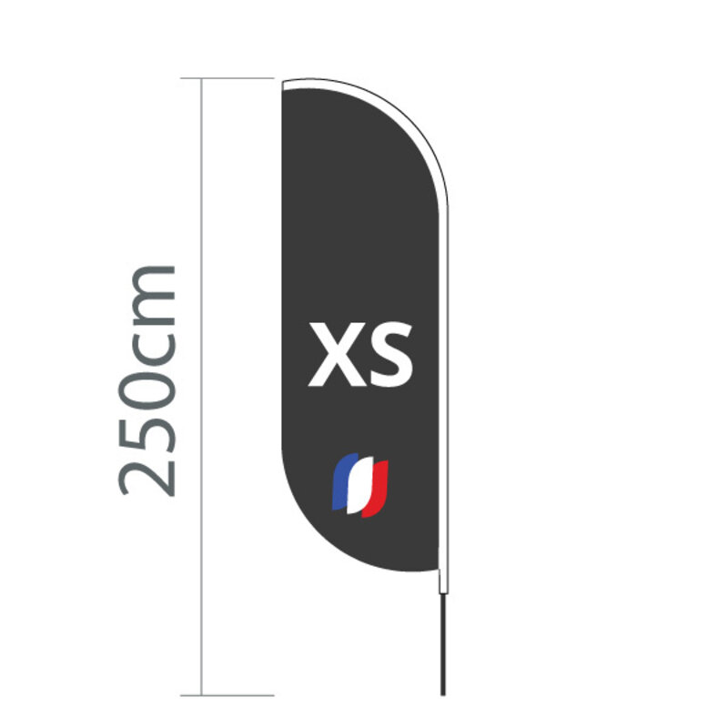 Proflags Oriflamme Convex XS - 60x186cm Proflags Oriflamme Convex XS - 60x186cm