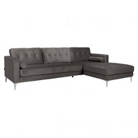 Bank Louissa 2,5-zits + LCH Stone Velvet (Quartz Stone 101) S5115 STONE VELVET