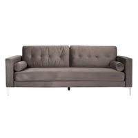 Bank Louanne 3-zits Stone Velvet (Quartz Stone 101) S5113 STONE VELVET