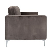 Bank Louanne 3-zits Stone Velvet (Quartz Stone 101) S5113 STONE VELVET