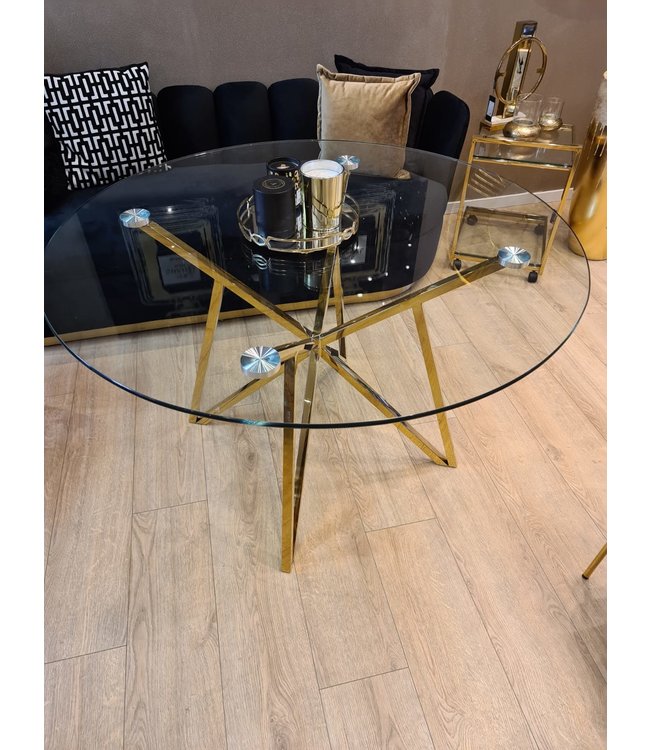 Gold dining table