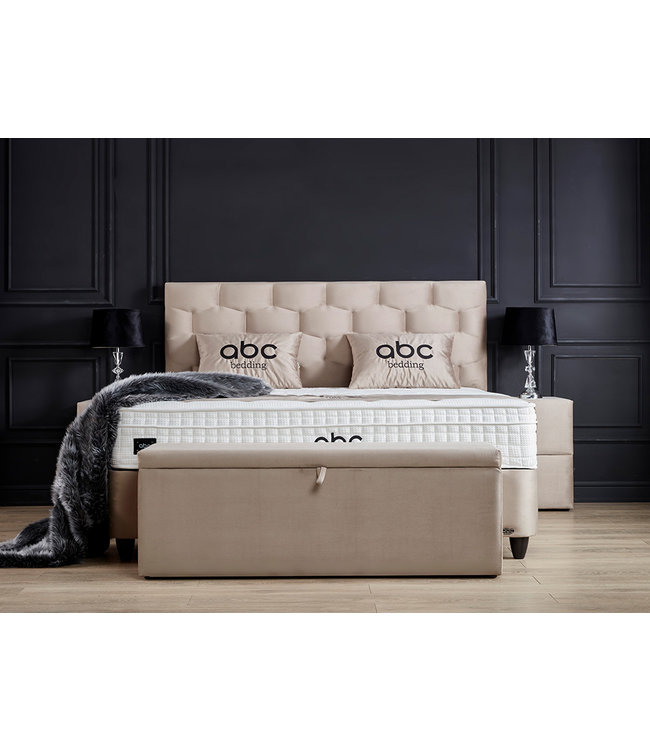 ABC Bedding Boxspring Palermo Beige Exclusief matras