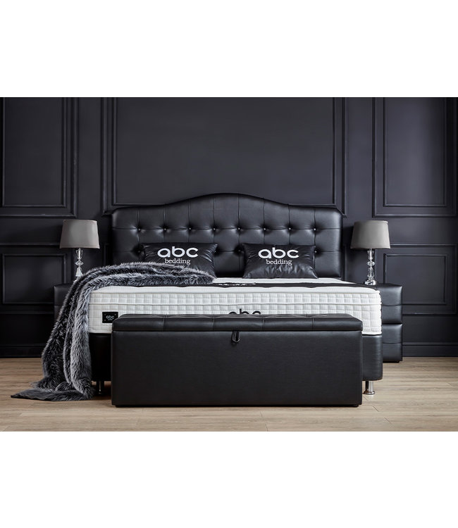 ABC Bedding Boxspring Luxor Zwart Exclusief Matras