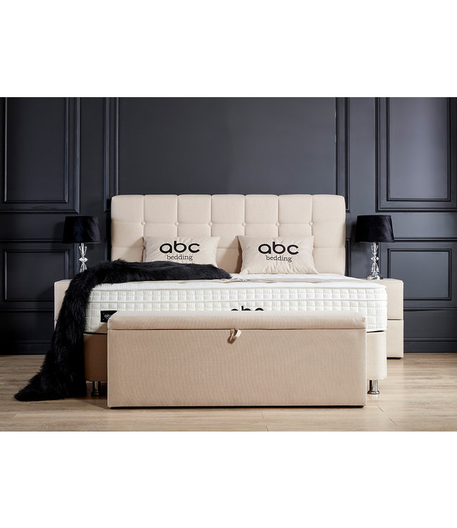 ABC Bedding Boxspring Ritz Beige Exclusief Matras