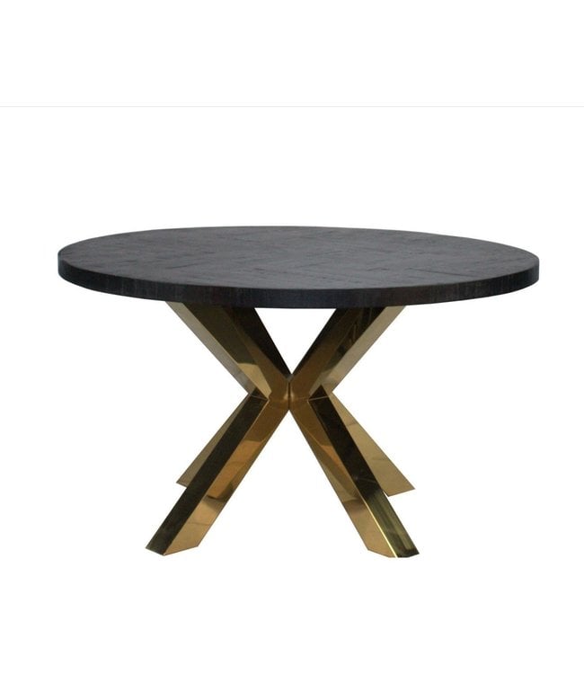 Dining table Dotta black round table top