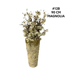 Pot Raw Shell Magnolia White/Cream/Bronze 44x90