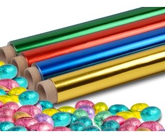 Gekleurd staniol folie op rol 	0,010mmx520mmx10m