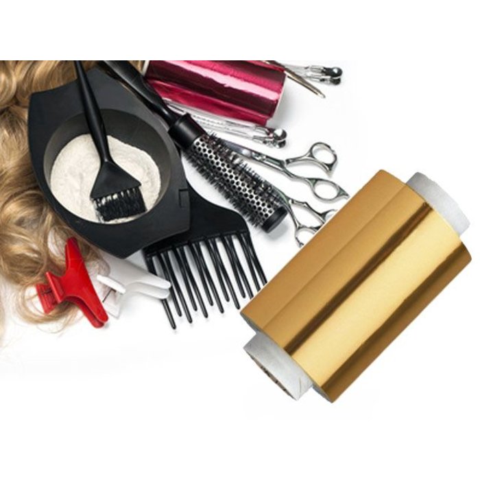 Aluminium kappersfolie Goud 0,020mm x 120mm x 100m 4-pak