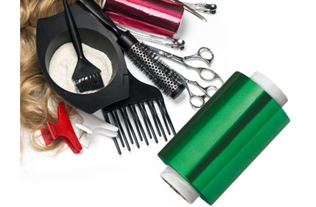 Aluminium kappersfolie groen 0,020mm x 120mm x 100m 4-pak