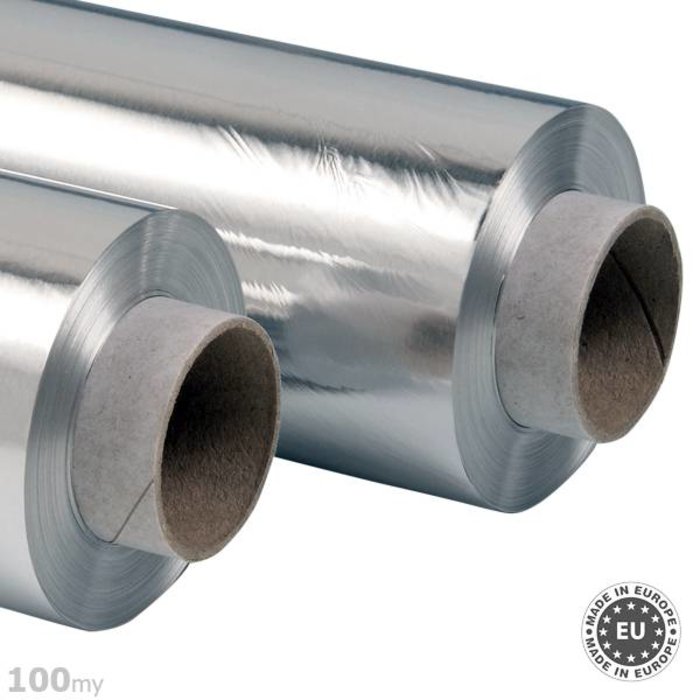 Zelfklevende aluminiumfolie 0,100mm x 1000mm x 50m