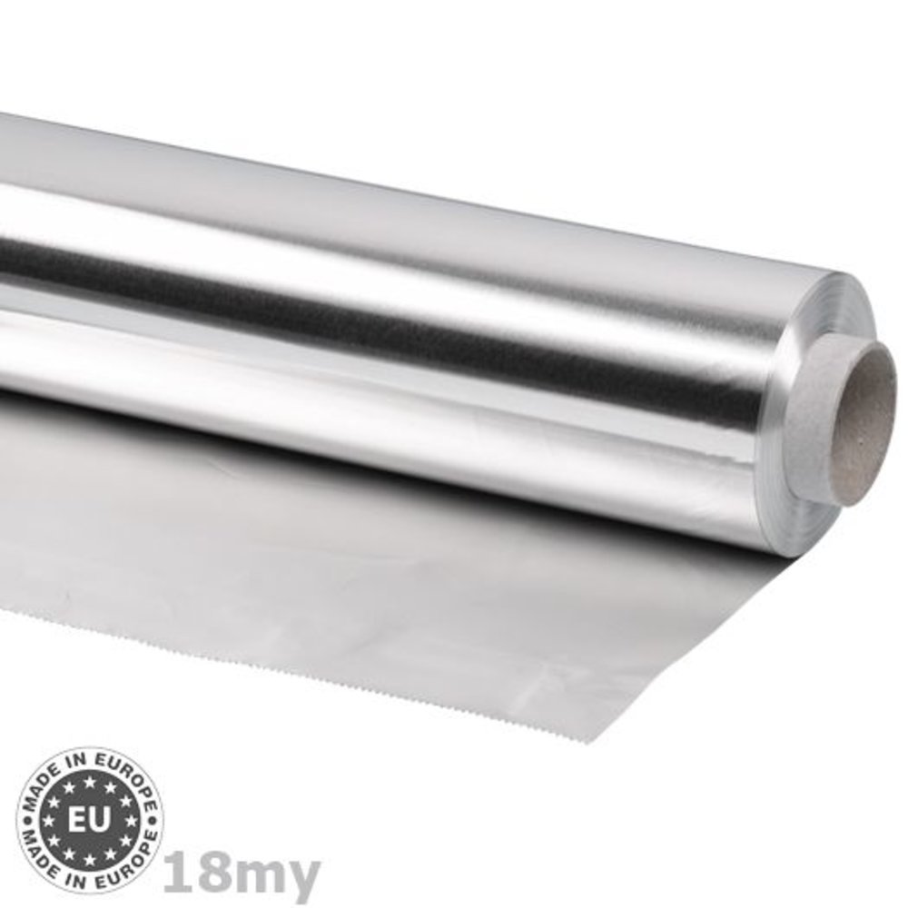 Navulrol aluminiumfolie 0,018mm x 600mm x 100m - Aluminiumfolie.nl