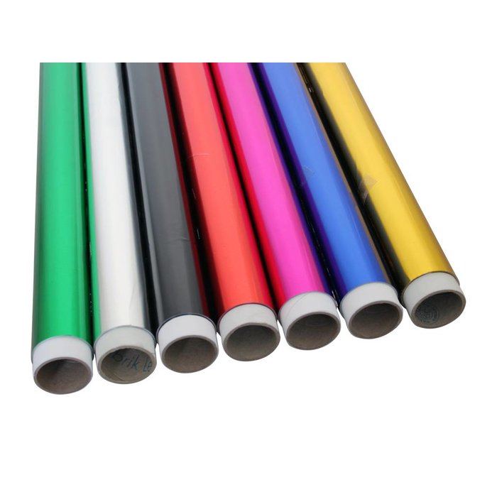 Gekleurde Decor/etalage aluminiumfolie 0,020mm x 1000mm x 50m