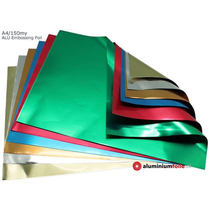 A4 Aluminium embossing art vellen 0,150mm x 210mm x 297mm