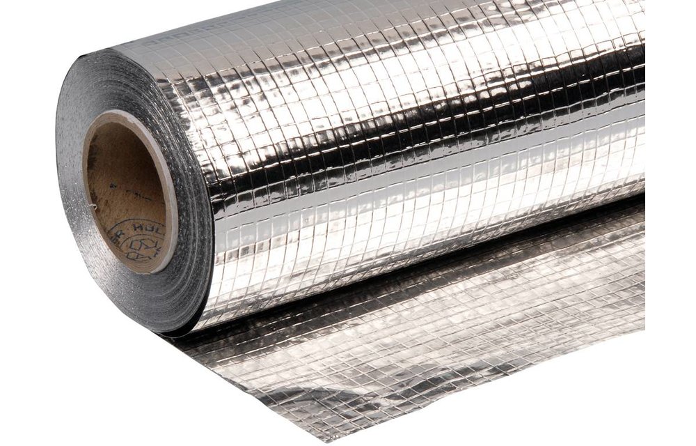 Glasvezelversterkt Dampscherm op basis van aluminiumfolie 1000mm x 50m