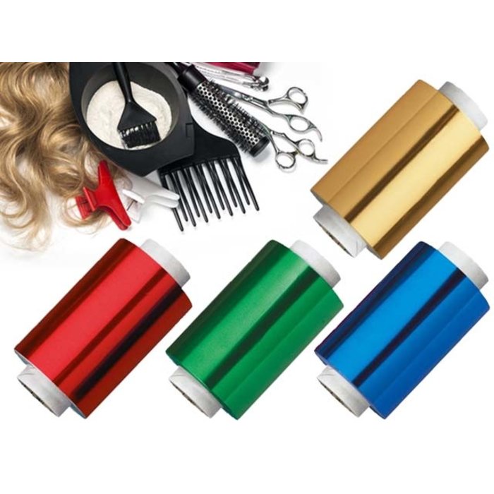 Aluminium kappersfolie Kleurenmix 0,020mm x 120mm x 100m 4-pak