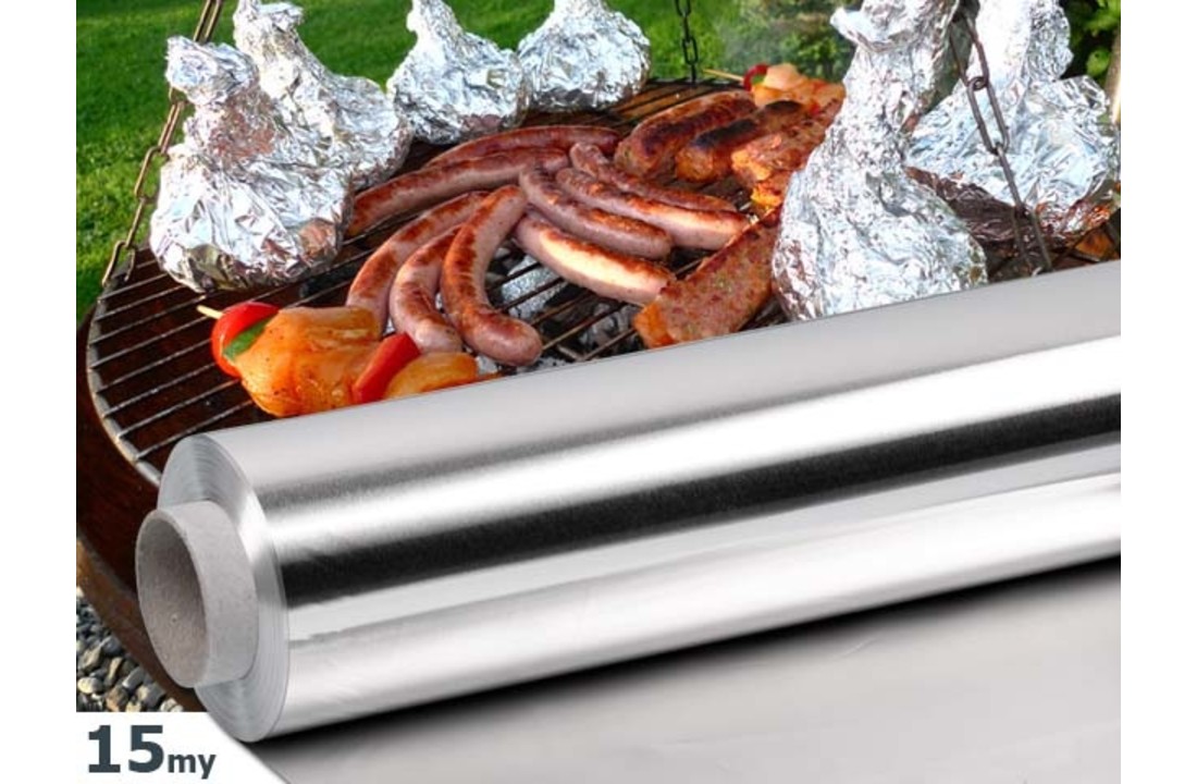 Aluminium BBQ en Grill folie 0,015mm x292mmx200m