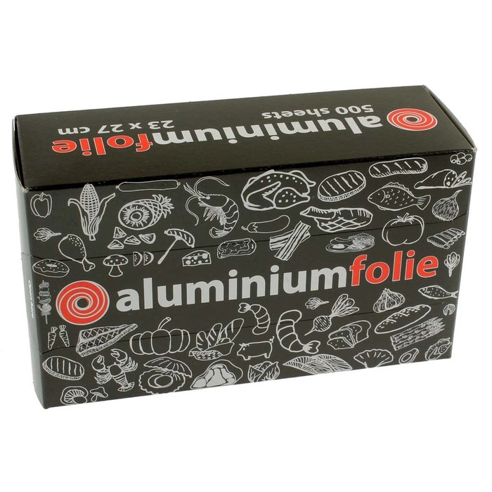 Aluminium pop-up vellen zilver