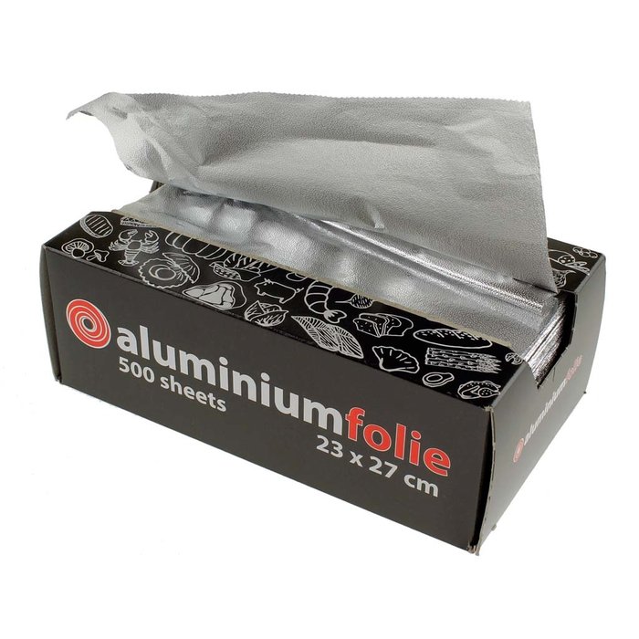 Aluminium pop-up vellen zilver