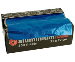Aluminium pop-up vellen blauw/zilver