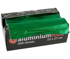 Aluminium pop-up vellen groen/zilver