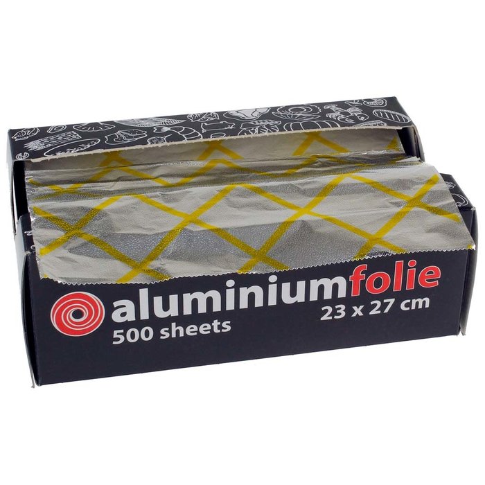 Aluminium pop-up vellen geel gestreept