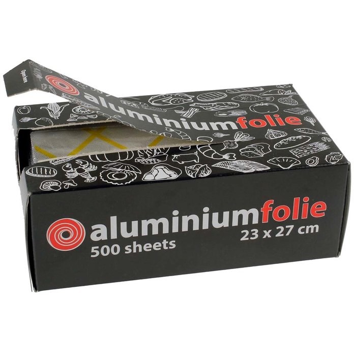 Aluminium pop-up vellen geel gestreept