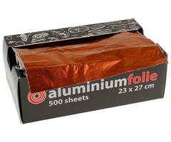 Aluminium pop-up vellen koper/zilver