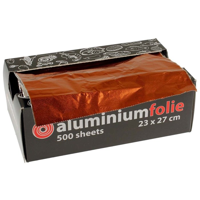Aluminium pop-up vellen koper/zilver