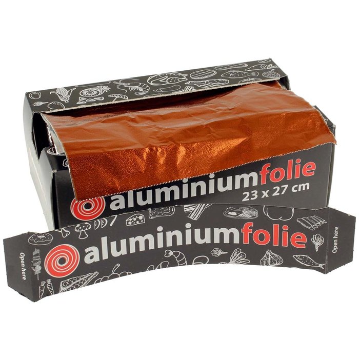 Aluminium pop-up vellen koper/zilver